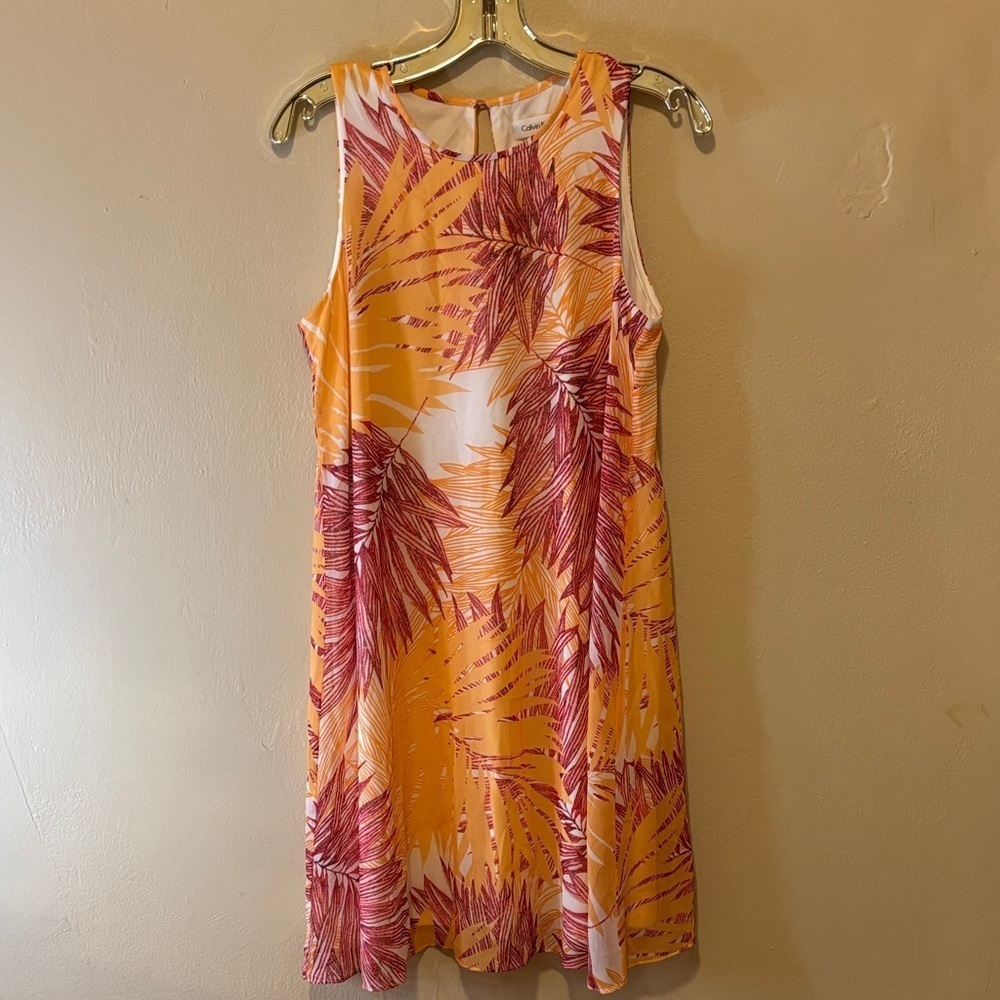 Calvin Klein Pink and Orange Mini Dress